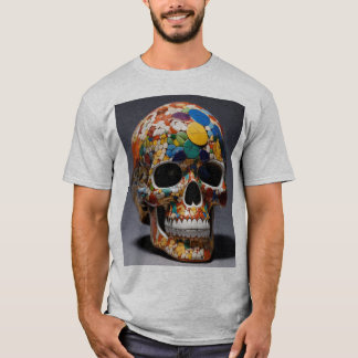 Männer-Avant-Pop Skull Fusion T - Shirt