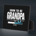 Männer bald Großvater EST 2025 neuer Großvater Fotoplatte<br><div class="desc">Männer bald Großvater EST 2025 neuer Großvater</div>