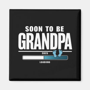 Männer bald Großvater EST 2025 neuer Großvater Magnet