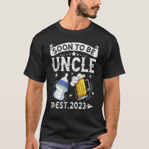Männer Bald Onkel 2023 Vintage Retro Neuer Vater T-Shirt