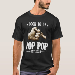Männer bald Pop Pop 2023 Schwangerschaftsankündigu T-Shirt