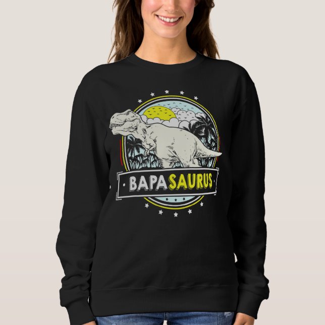 Männer Bapa von Enkelkindern Trex Bapasa Sweatshirt (Vorderseite)