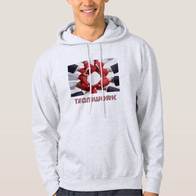Männer Basic Kapuzen-Sweatshirt Hoodie (Vorderseite)