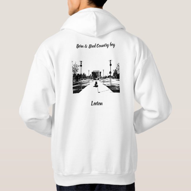 Männer Basic Kapuzen-Sweatshirt Hoodie (Rückseite)