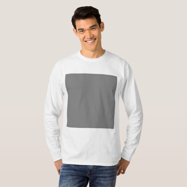 Männer Basic Langarm T-Shirt (Vorne ganz)