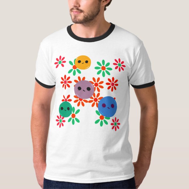 Männer Basic Ringer T-Shirt (Vorderseite)