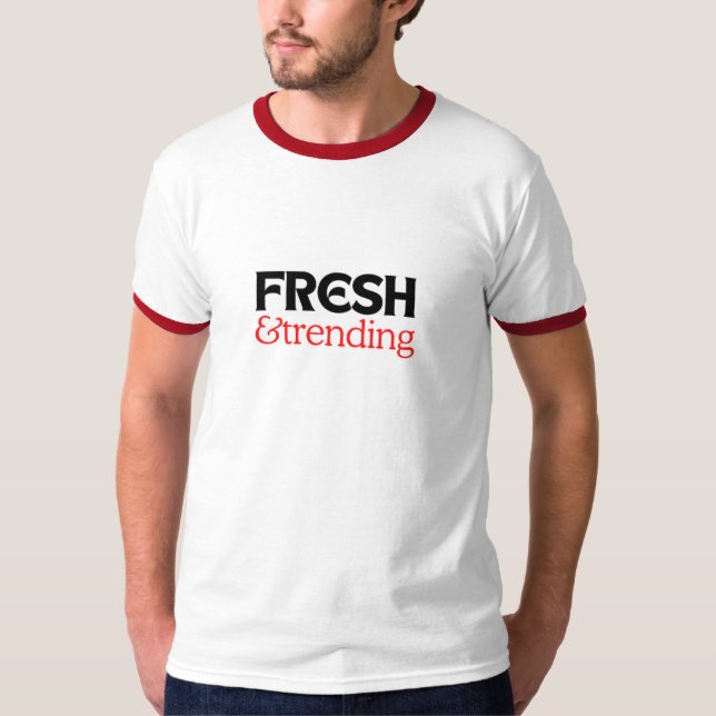 Männer Basic Ringer T-Shirt (Vorderseite)