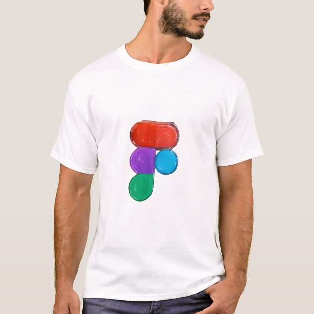 Männer-Basic-T - Shirt-Figma-Design T-Shirt (Vorderseite)