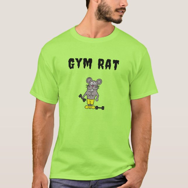 Männer Basic T-Shirt | Gym Rat (Vorderseite)