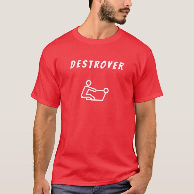 Männer Basic T-Shirt | Zerstörer (Vorderseite)