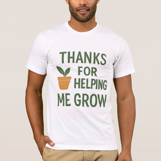 Männer-Basic-T-ShirtDanke, dass Sie mir beim Wachs T-Shirt (Vorderseite)