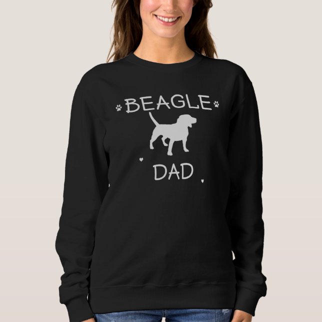 Männer Beagle Vater Beagle Party Kostümpassung Sweatshirt (Vorderseite)