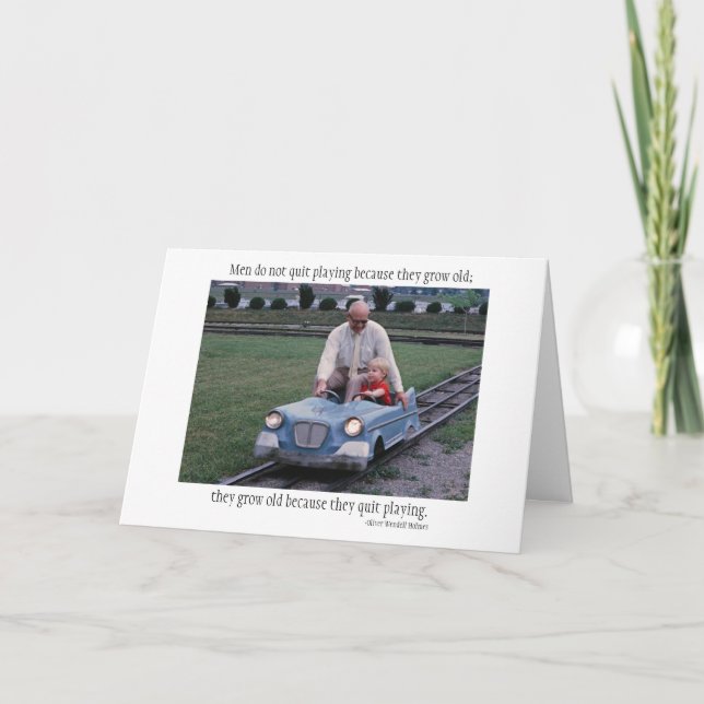 Männer beendigen nicht zu spielen… karte (Vorderseite)