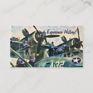 Männer bei der Arbeit Vintag Visitenkarte