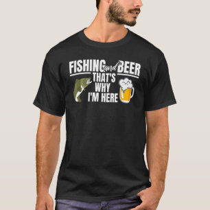 Männer beim Angeln Bier Fischer Alkohol Cool T-Shirt