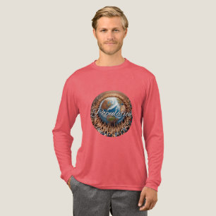 Männer-Bella+Leinwand-Dreifach-Shirt, Langschläfer Tri-Blend Shirt