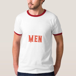 Männer Benutzerdefinierter Text Orange Red Color M T-Shirt