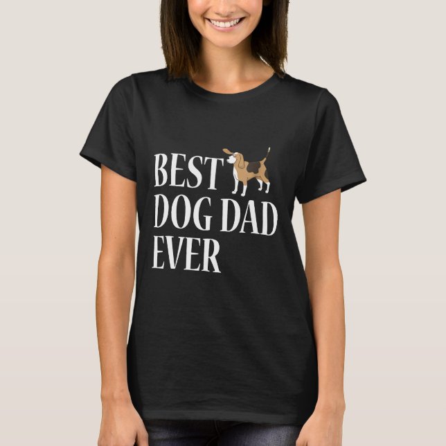 Männer Bester Beagle Hund Vater je T T-Shirt (Vorderseite)
