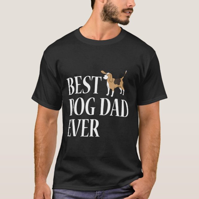 Männer Bester Beagle Hund Vater je T T-Shirt (Vorderseite)