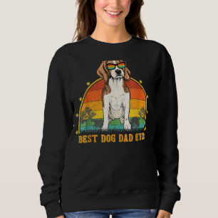 Männer Bester Beagle Vater je Vintager Faustknoche Sweatshirt