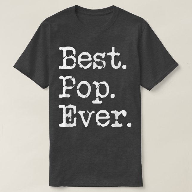 Männer Bester Pop je Großvater Großvater Geschenk  T-Shirt (Design vorne)