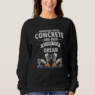 Männer Betonfinisharbeiter für Bau Zement Arbeiter Sweatshirt