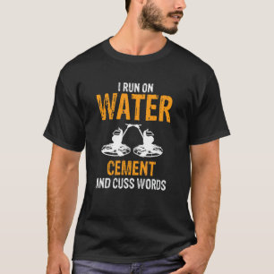Männer Betonfinishers für Bau Zement Arbeiter T-Shirt
