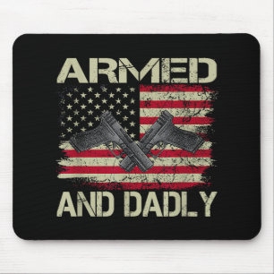 Männer bewaffnet und tödlich lustiger tödlicher Va Mousepad