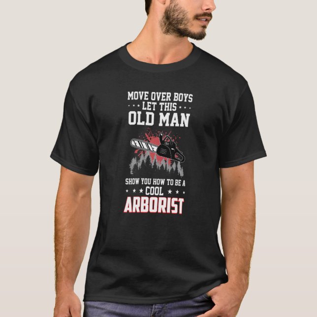 Männer bewegen sich über Jungen Ließ diesen alten  T-Shirt (Vorderseite)