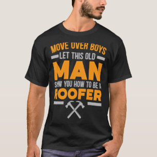 Männer bewegen sich über Jungs Gelassen diesem alt T-Shirt