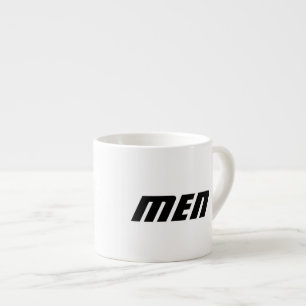 Männer Bezeichnung Text gedruckt Trinkbehälter-Cup Espressotasse