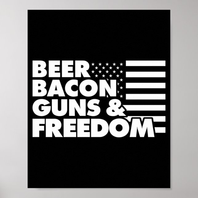 Männer Bier Bacon S Und Dom Leistung Poster (Vorne)