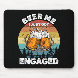 Männer Bier Wurde Verlobt Lustige Party-Feier Mousepad