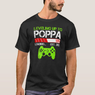 Männer bis Poppa Est 2023 neuer Dad Gamer T-Shirt