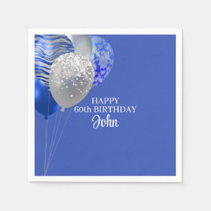 Männer Blau Geburtstag Serviette