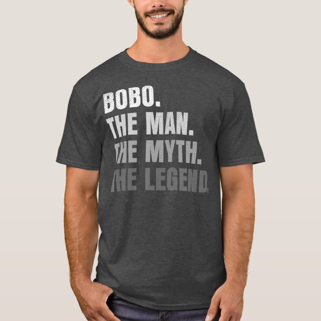 Männer Bobo der Mann der Mythos der legendäre Groß T-Shirt (Vorderseite)