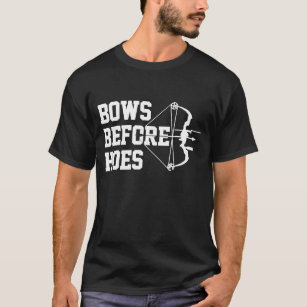 Männer Bows vor Hoch Bogenschiessen Jagd Funny Ar T-Shirt