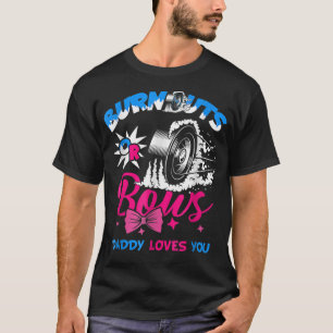 Männer-Burnouts oder Bows Gender Reveal Baby Party T-Shirt