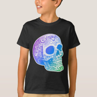 Männer Calaca Gradient Zucker-Schädel-Design T-Shirt