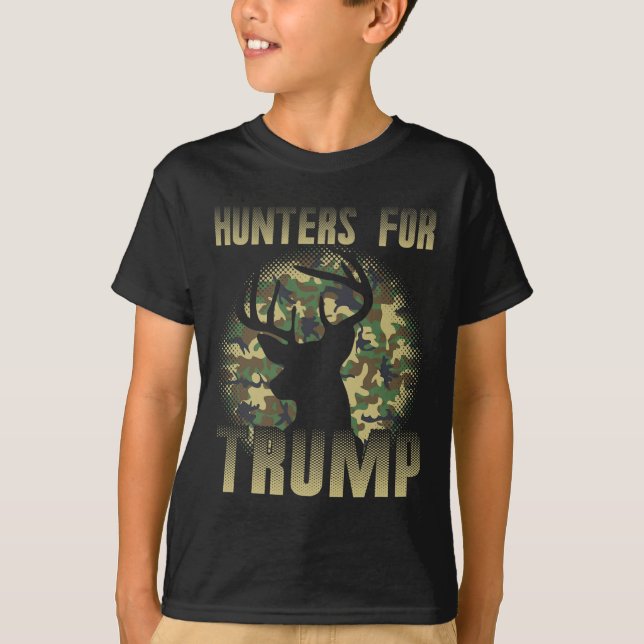 Männer Camouflage Hirschjäger für Trump Jagd Bow A T-Shirt (Vorderseite)
