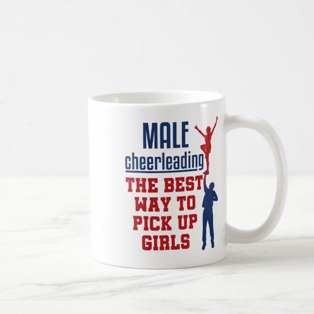 Männer Cheerleading Lustiger Spruch Junge Männer C Kaffeetasse (Rechts)
