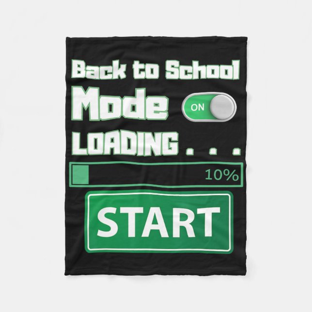 Männer Ck To School Modus wird geladen – Gamer Sty Fleecedecke (Vorderseite)