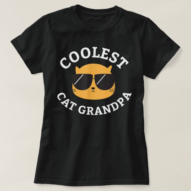 Männer Coole Katze Opa Shirt Männer_s (Design vorne)