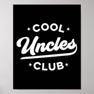 Männer Cooler Onkel Club Retro Bester Onkel überha Poster