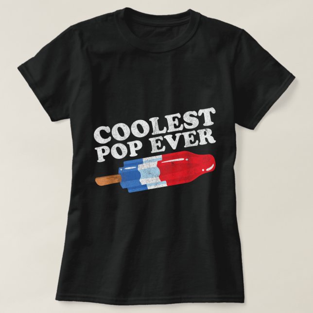Männer Cooler Pop je Popsicle Funny Retro Bomb Fan T-Shirt (Design vorne)