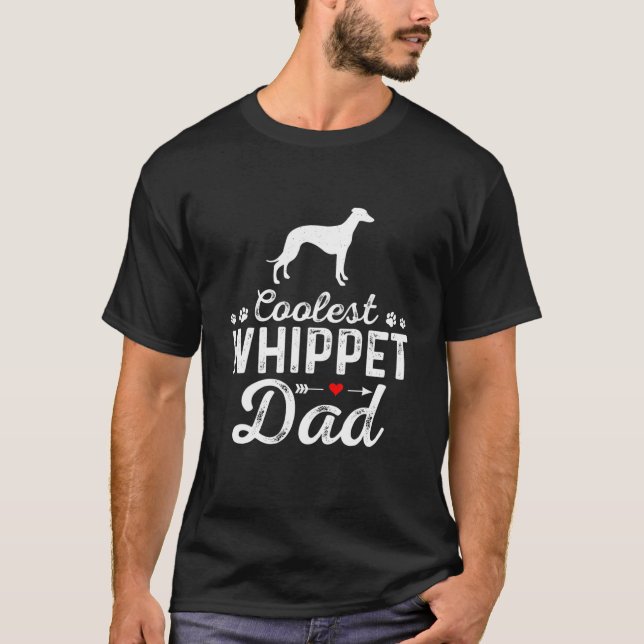 Männer Cooler WHIPPET-Vater Funny Dog Vater Hausti T-Shirt (Vorderseite)