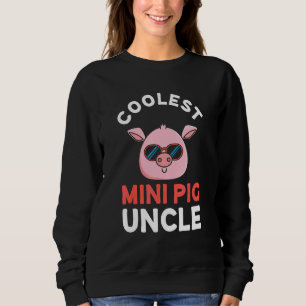 Männer Coolster Mini-Schwein-Onkel Minischwein Sweatshirt