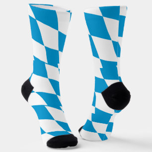 Männer Crew Socken mit bayerischer Flagge