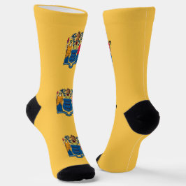 Männer-Crew-Socken mit der Flagge New Jersey Socken