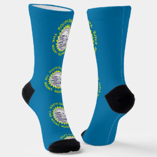 Männer Crew Socken mit der Flagge von South Dakota